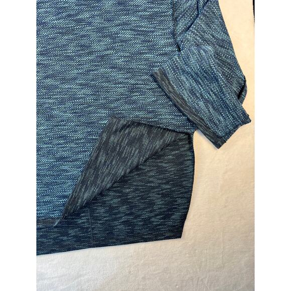 We the Free People Navy Blue Mock Cowl Neck Pullover Top Sweater Sweatshirt L - Picture 7 of 12